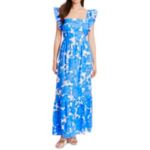 London Times Dresses & Skirts - London‎ Times Square Neck Maxi Ruffle  Dress Summer For Women Size 16